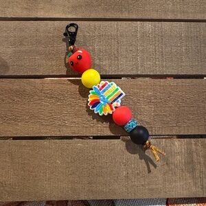 Colorful Beaded Keychain
